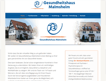 Tablet Screenshot of gesundheitshaus-malmsheim.de